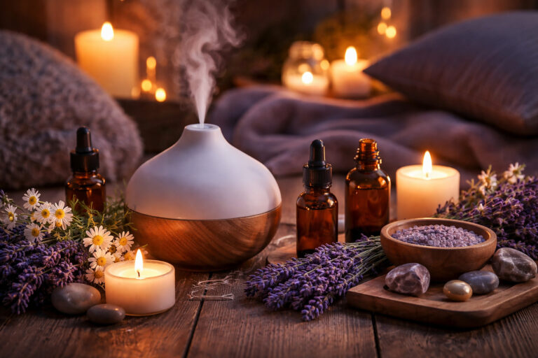 Pratiques d’aromathérapie pour soutenir la gestion du stress et le sommeil