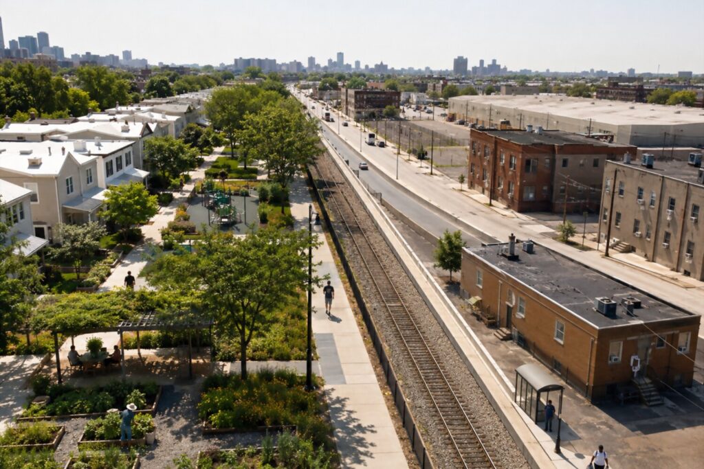 Unequal environmental conditions across neighboring communities